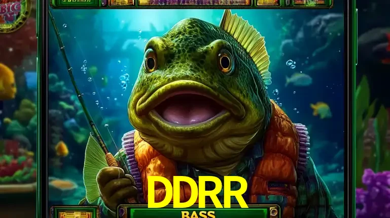 Personagem de peixe pescador do popular jogo de slot com tema de pescaria, uma das emocionantes opções de caça-níqueis para jogar e ganhar no cassino DDRR.